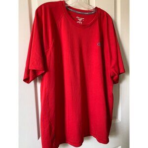 Champion Powertrain Performance Athletic Shirt Red Moisture Wicking Mens 2XL